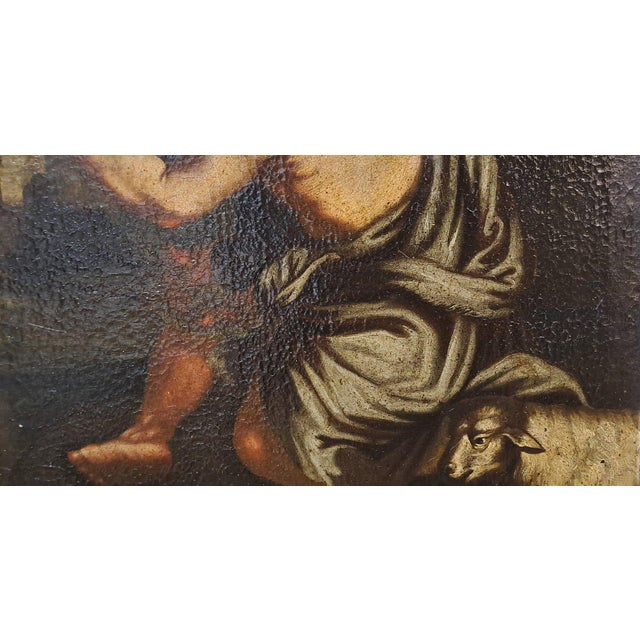 St. John the Baptist, Oil on Canvas, 17th-18th Century For Sale - Image 8 of 13