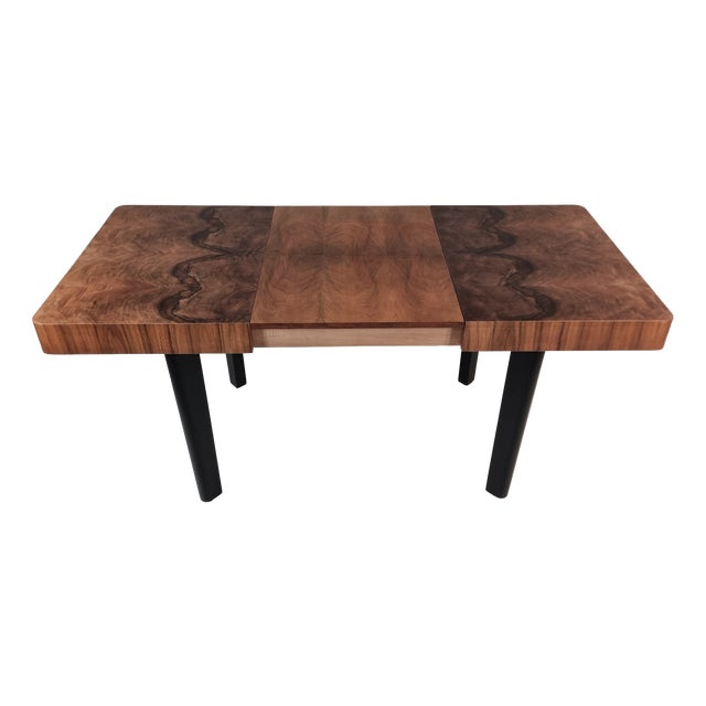 Art Deco Dining Table in Walnut, 1960s For Sale