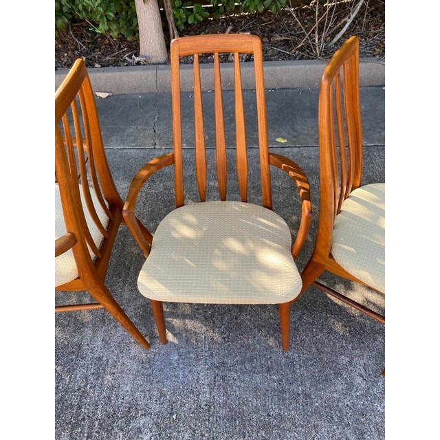 1970s Vintage Mid Century Danish Modern Teak Dining Set Table & Chairs - Set of 7 For Sale - Image 9 of 13