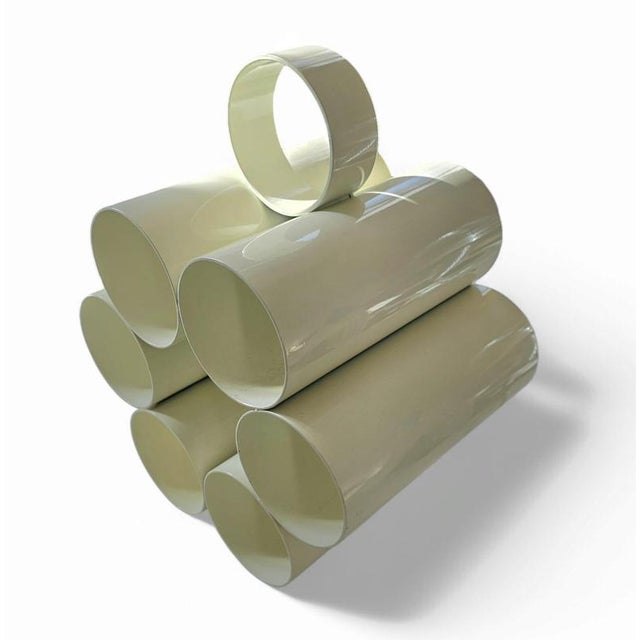 Mid-Century Space Age White Model 6635 Newspaper Stand from Opal, Germany, 1970s For Sale - Image 9 of 14