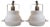 White Spherical Spot Lights by Louis Poulsen Denmark, Set of 2 For Sale