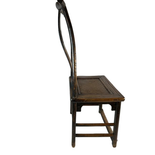 Asian Chinese Antique Ming Dynasty Style High Back Chair For Sale - Image 3 of 13