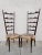 Paolo Buffa Set of High Backrest Chiavari Chairs in Mahogany attributed to Paolo Buffa Pair, Italy, 1950s For Sale - Image 4 of 12