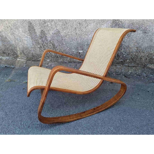 Mid-Century Modern Dondolo Rocking Chair by Luigi Crassevig, 1970s For Sale - Image 11 of 18