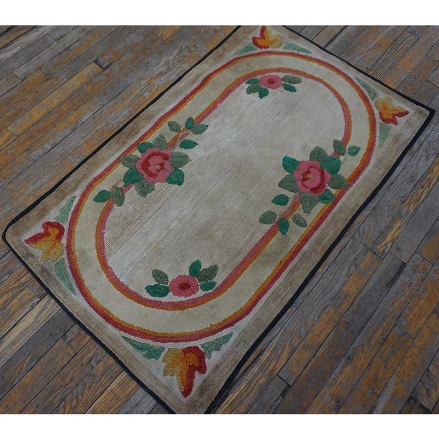 Early 20th Century American Hooked Rug ( 2'6" x 4'2" - 76 x 127 ) General Rug Type: North & South American Specific Rug...