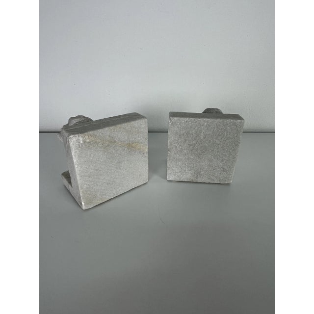 Mid-Century Italian Marble Lion Bookends, 1950s, Set of 2 For Sale - Image 10 of 12