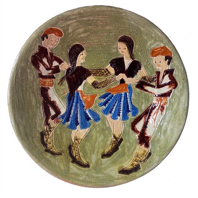 Vintage Puigdemont Ceramic Wall Plate, 1970s For Sale - Image 10 of 10