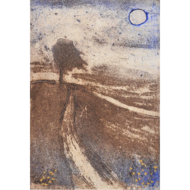 Signed and numbered (18of 25) etching from this much collected Scottish Artist. Image 7.25 x 5.25 Excellent condition....