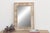 Ecru Rust Modern Farmhouse Carved Mirror For Sale - Image 8 of 8
