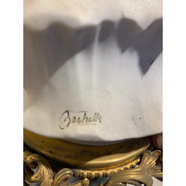 Vintage Italian Biscuit Porcelain & Bronze Figurine by Barbella For Sale - Image 15 of 18