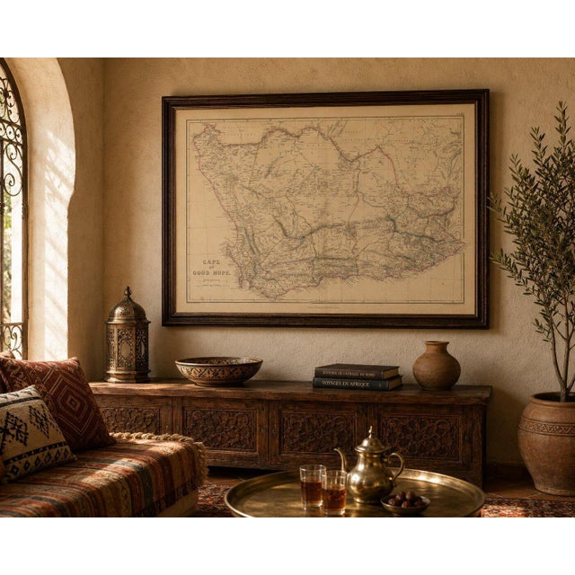 Antique Map of Cape of Good Hope in South Africa, 1860s For Sale - Image 4 of 11
