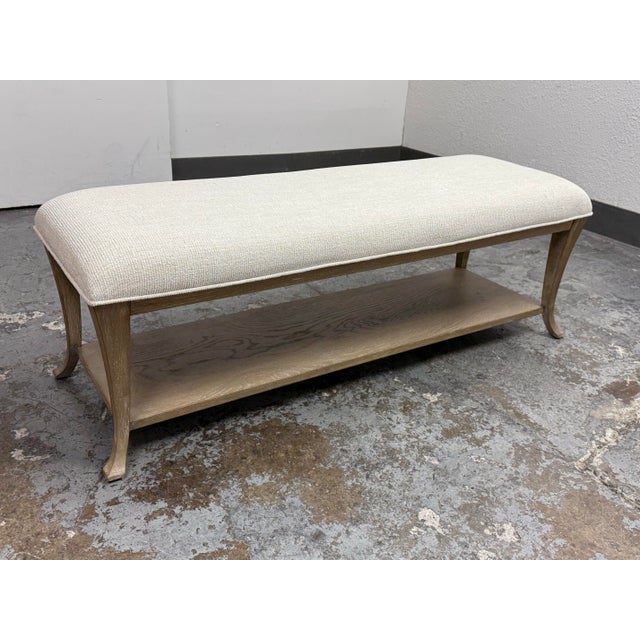 Rustic Bernhardt Rustic Patina Collection Bench For Sale - Image 3 of 12