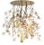 Large Round Flower Power Pink-Cream Magnolia Chandelier with 24k Gold Pipes from VGnewtrend, Italy For Sale