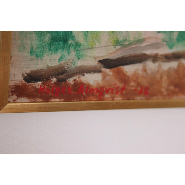 1930s Holger Almqvist, Model Study, 1938, Oil on Panel For Sale - Image 5 of 18