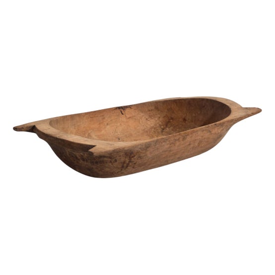 Antique Primitive Wooden Bowl For Sale