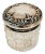 Sterling Silver and Cut Glass Dresser Vanity Jar For Sale