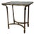 Gilt Metal and Smoke Glass Table For Sale
