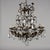 Sheet Metal and Glass chandelier For Sale - Image 3 of 8