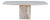1970s Italian Postmodern Beige Travertine Stone Pedestal Console Table For Sale