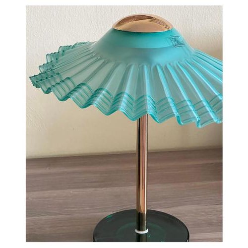 Gold Vintage Murano Glass Table Lamp, 1970s For Sale - Image 8 of 11