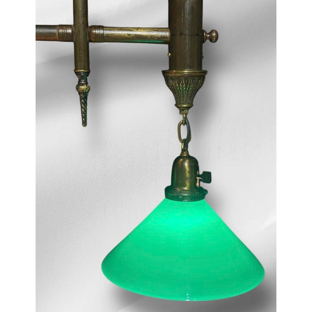 Early 20th Century Rustic Bedframe Chandelier With Swan Motif For Sale - Image 9 of 14