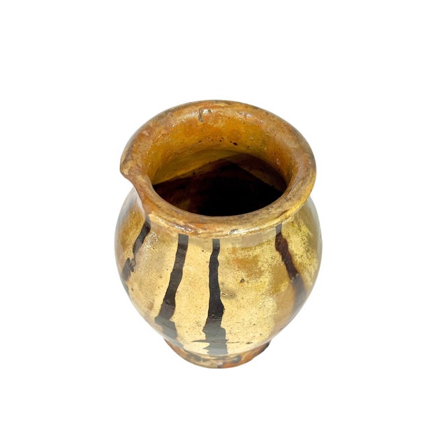 Antique French Provincial Brown Glazed Terracotta Gargoulette For Sale - Image 4 of 9