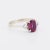 1930s Gold and Platinum Ruby and Diamond Trilogy Ring, Size 7.75 For Sale - Image 5 of 5