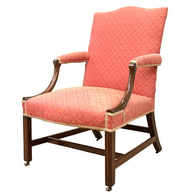 18th Century Georgian Mahogany Gainsborough Library Armchair, 1760 For Sale - Image 13 of 13