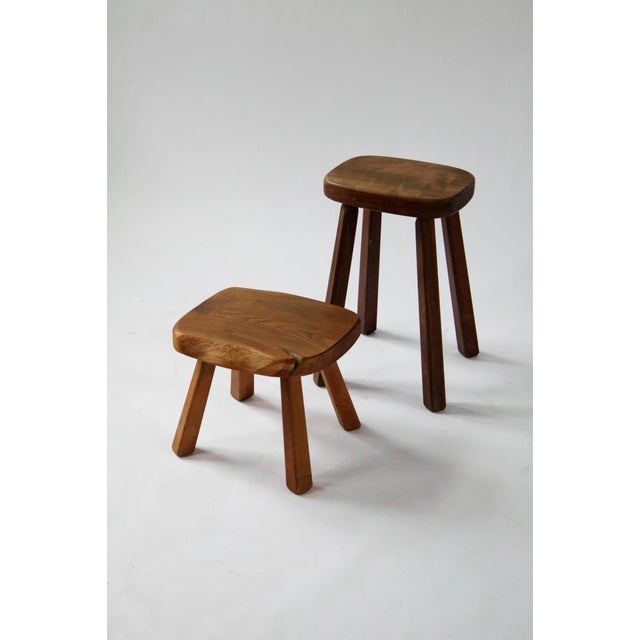 Vintage Artisan Stools by Atelier André Smalle, Belgium, 1960s, Set of 2 For Sale - Image 4 of 10