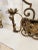 Mediterranean Pair of Gilt Iron Wall Sconces For Sale - Image 3 of 12