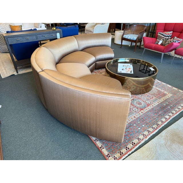 Design Plus Gallery presents a Silk Serpentine Sectional of Four Pieces from Richard Andronaco. A curved sofa is always a...