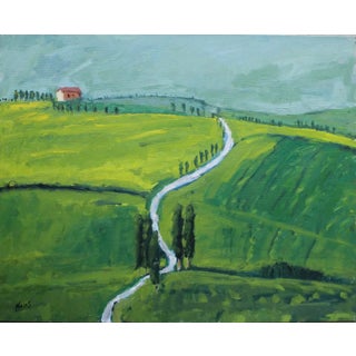Contemporary Tuscan Landscape (Original Oil Painting) For Sale