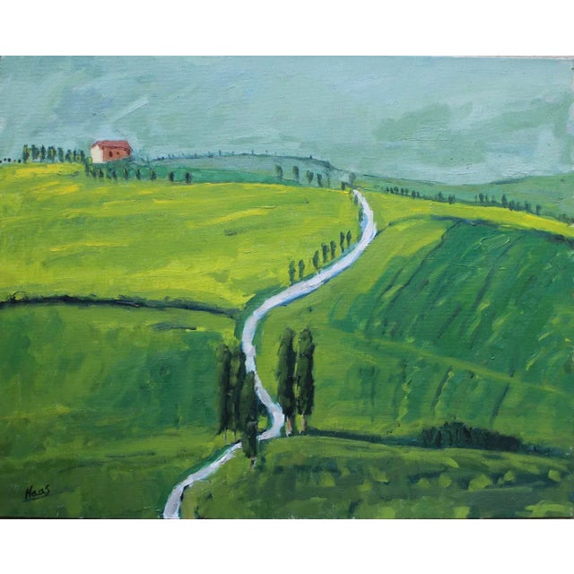 Contemporary Tuscan Landscape (Original Oil Painting) For Sale