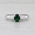 Gemstone Information: - Natural Tsavorite Garnet - Carats - 0.80ct Cut - Oval Brilliant Color - Green - Natural Diamonds -...
