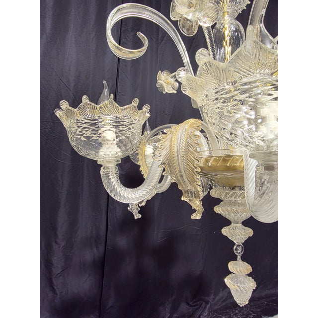 1980s Murano Glass Chandelier, 1980s For Sale - Image 5 of 14