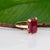 Estate 13.9Ct Madagascar Ruby Ring: Solid 10k Gold – Emerald Cut, Size 6.75 For Sale - Image 10 of 10