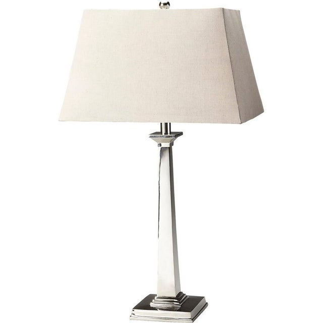 Modern Contemporary Distressed Nickel Table Lamp Chairish