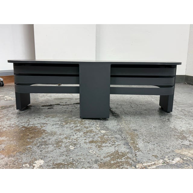 Metal AllModern Ari Sintered Stone + Aluminum Outdoor Coffee Table For Sale - Image 7 of 12