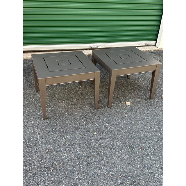 2020s Pair McKinnon and Harris Wyatt Square Side Tables For Sale - Image 5 of 7