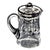 Silver Overlay Milk Pitcher Etched Glass 4.25" For Sale - Image 4 of 10
