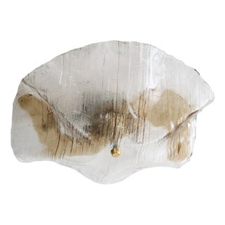 Large Vintage Flush Mount in Frosted Glass from Kalmar Franken Kg, 1960s For Sale