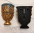 Gold Vintage Italianate Style Parcel Hand Gilt Wood and Faux Marble Wall Brackets Newly Painted - A Pair For Sale - Image 8 of 9