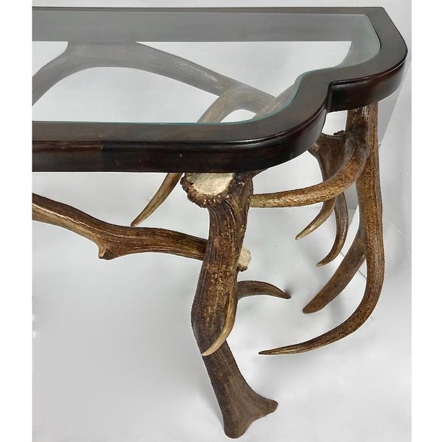 Antlers are shed naturally every year so no animal was injured or harmed in the construction of this table. This...