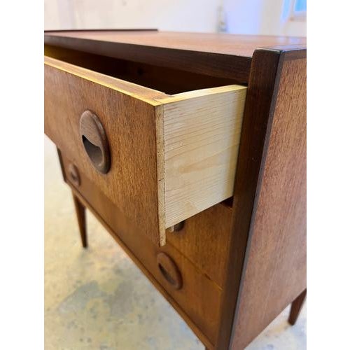 Small Danish Teak Chest of Drawers For Sale - Image 6 of 11