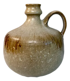 Glazed Studio Ceramic Art Jug-Shaped Vase by Rudi Stahl, Höhr-Grenzhausen, West Germany, 1960s