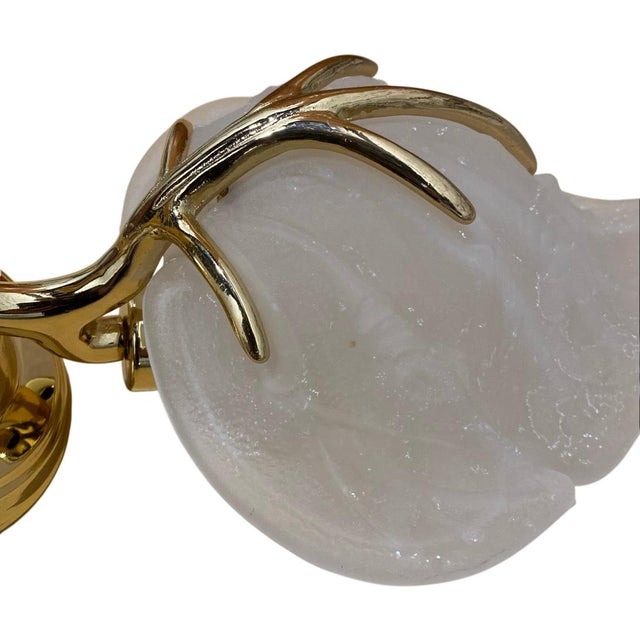 Late 19th Century Aomuo Modern\Art Deco Leaf Design Bathroom Solid Brass Wall Sconce For Sale In Pittsburgh - Image 6 of 8