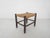 1960s Vintage Rattan and Wooden Stool, France, 1960s For Sale - Image 5 of 5