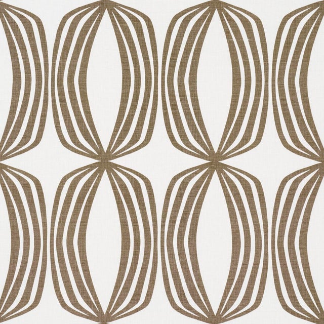 2020s SAMPLE - Schumacher Fontana Fabric In Peat For Sale - Image 5 of 5