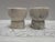 Stone Set of Two White Alabaster Candleholders, a Pair For Sale - Image 7 of 9