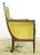Wood Mid 20th Century Antique European French Yellow Velvet & Wood Arm Chair For Sale - Image 7 of 10